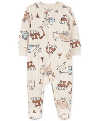 Carter's - Baby Boys Construction Ribbed Sleep & Play Pajamas