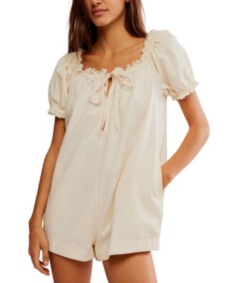 Free People - Women's Daisy Denim Babydoll Romper