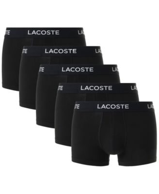 Lacoste - Men's 5pk. Regular-Fit Stretch Logo Band Trunks