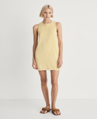 MANGO - Women's Overdyed Terry Cotton Nightgown