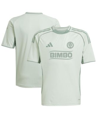 adidas - Big Boys and Girls Light Green Philadelphia Union 2025 One Planet Pre-Match Jersey