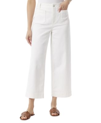 Gloria Vanderbilt - Women's Shape Effect Tummy Sculpt Cropped Wide-Leg Jeans