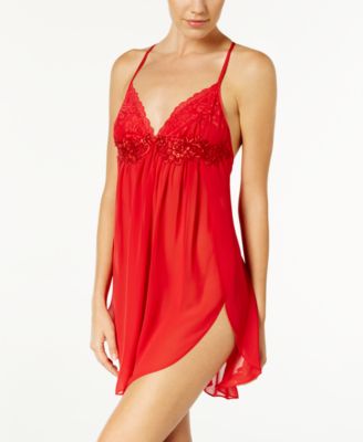 Linea Donatella - Juliet Lace-Trimmed Chiffon Chemise