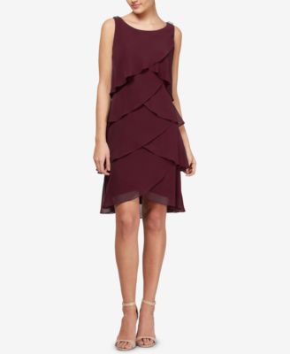 SL Fashions - Tiered Chiffon Dress