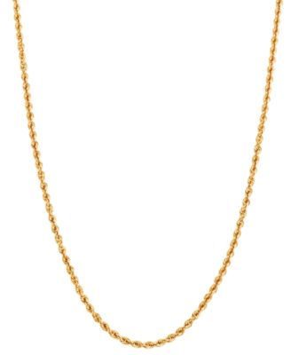 Macy's - Lightweight Rope Link 24" Chain Necklace in 14k Gold
