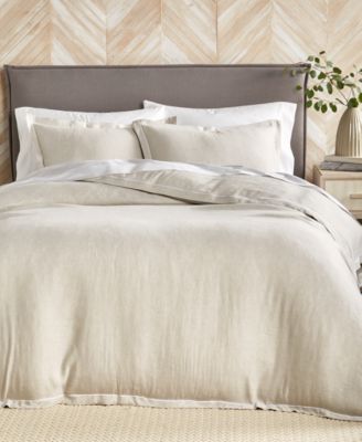 Hotel Collection - Linen Blend 3-Pc. Full/Queen Duvet Cover Set, Created for Macy's