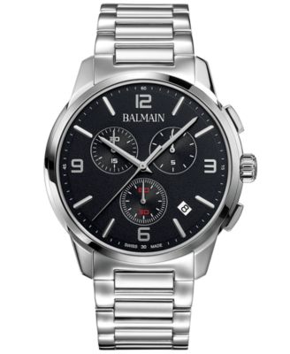 Balmain - Men's Swiss Chronograph Madrigal Stainless Steel Bracelet Watch 42mm