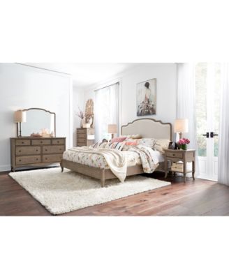 Furniture - Provence Upholstered King Bed 3-Pc. Set (Bed, Nightstand & Dresser)