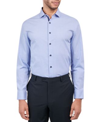 MICHELSONS OF LONDON - Men's Regular-Fit Gingham Dot Dress Shirt