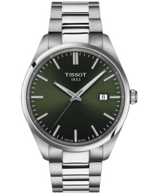 Tissot - Men's Swiss PR 100 Stainless Steel Bracelet Watch 40mm