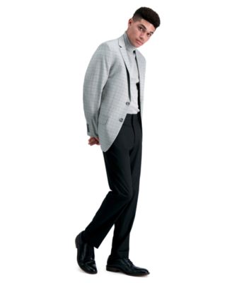 Kenneth Cole Reaction - Men's Slim-Fit Shadow Check Dress Pants