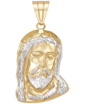 Macy's - Men's Christ Head Pendant in 14k Gold