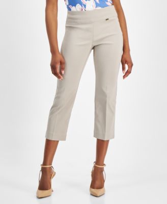 I.N.C. International Concepts - Petite Mid-Rise Straight-Leg Capri Pants