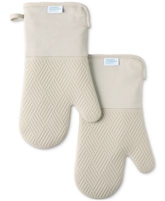 Town & Country Living - Basics Silicone Basketweave Oven Mitts, Set of 2