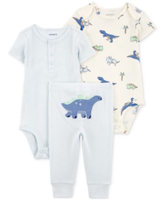 Carter's - Baby Boys and Baby Girls 3-Pc. Little Character Bodysuit & Pant Set