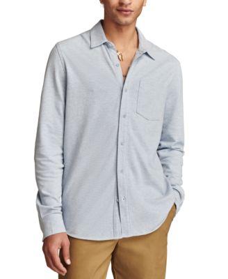 Lucky Brand - Men's Knit Long Sleeve Button-Front Oxford Shirt