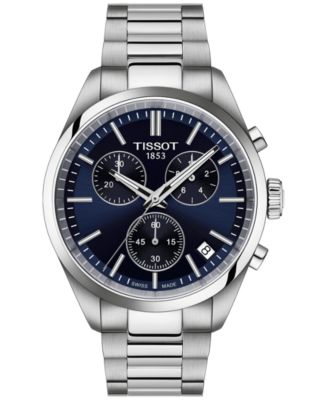 Tissot - Men's Swiss Chronograph PR 100 Stainless Steel Bracelet Watch 40mm