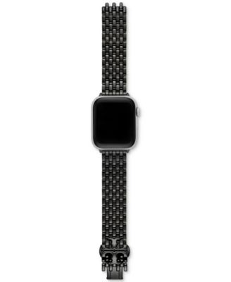 Tory Burch - Black-Tone Stainless Steel Bracelet For Apple Watch&reg; 38-45mm