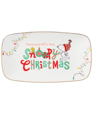 Lenox - Snoopy & Woodstock Porcelain Hors D'oeuvres Tray