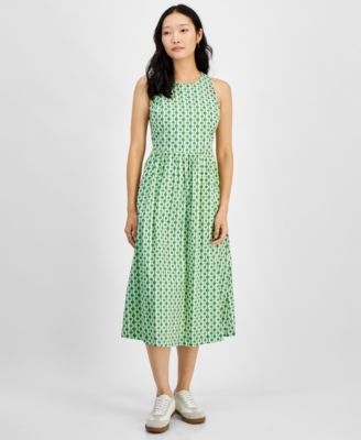 On 34th - Women's Sleeveless Fit & Flare Midi Dress