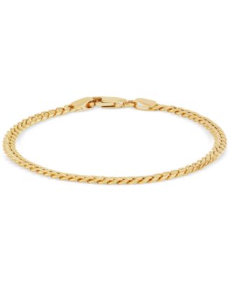 Italian Gold - Polished Miami Cuban Chain Link Bracelet in 14k Gold