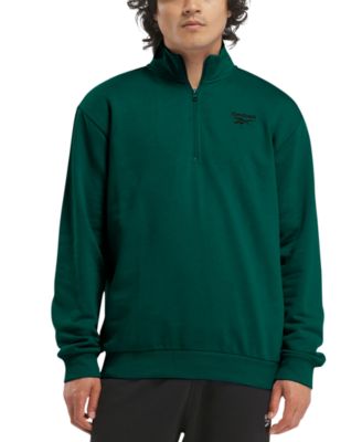 Reebok - Men's Identity Regular-Fit Quarter-Zip Fleece Sweatshirt