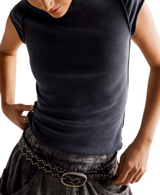 Free People - Women's Ever Had Cap-Sleeve T-Shirt