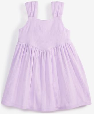 Epic Threads - Girls Lilac Moon Solid Gauze Sleeveless Dress, Toddler
