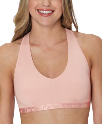 Hanes - Women's 2-Pk. Originals Ultimate V-Neck Racerback Bralette
