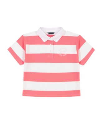 Tommy Hilfiger - Big Girls Rugby-Stripe Short-Sleeve Top