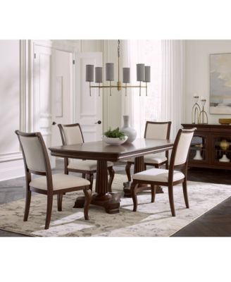 Furniture - Nelman 5-Pc. Rectangular Dining Set (Table & 4 Side Chairs), Created for Macy's