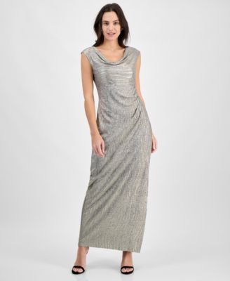 Connected - Textured Metallic Gown