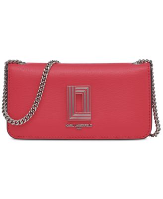 KARL LAGERFELD PARIS - Kosette Leather Wallet on a Chain