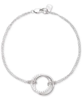 Lauren Ralph Lauren - Sterling Silver Cubic Zirconia Pav&eacute; Flex Bracelet