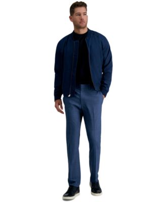 Kenneth Cole Reaction - Men's Slim-Fit Stretch Plaid Sharkskin Dress Pants