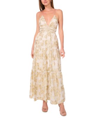 Parker - Women's The Liora Metallic Print Sleeveless Maxi Dress