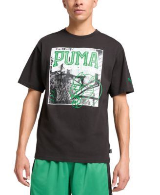 Puma - Men's Hoops Energy Regular-Fit Logo Graphic T-Shirt