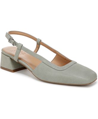 Naturalizer - Women's Harper Block Heel Square Toe Slingback Pumps