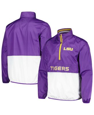 G-III Sports by Carl Banks - Men's  Purple LSU Tigers Cornerman&nbsp;Half-Zip Top