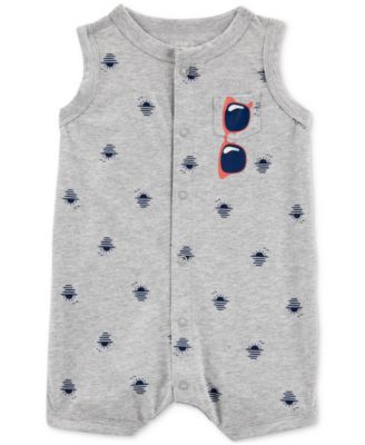 Carter's - Baby Boys Printed Sunglasses One-Piece Romper