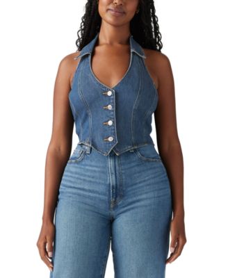 Levi's - Women's Bria Cotton Denim Corset Cropped Top