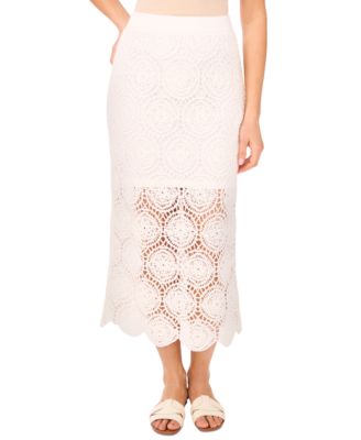 1.STATE - Women's Crochet Midi Skirt