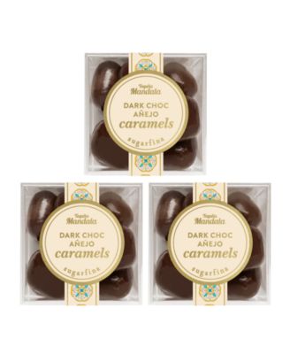 Sugarfina - Dark Chocolate Anejo Caramels Small Cube kit Tequila Mandala Blanco, 3 Pieces