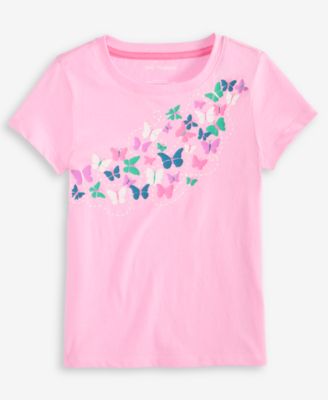 Epic Threads - Toddler Girls Butterflies Glitter-Print Tee