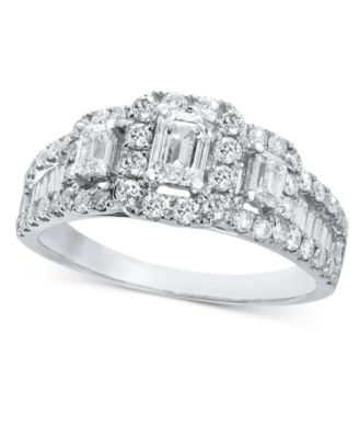 Macy's - Diamond Engagement Ring (2 ct. t.w.) in 14k White Gold