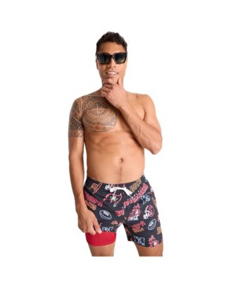 Chubbies - Men's 5.5" Black Tampa Bay Buccaneers The Neon Lined Classic Swim Trunks