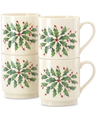 Lenox - Hosting the Holidays 4-piece Stackable Mug Set