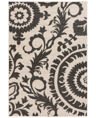 Livabliss - Alfresco ALF-9612 Black 2'3" x 7'9" Runner Area Rug