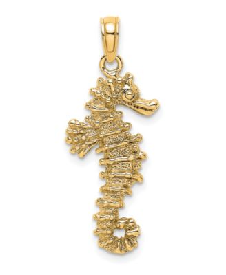 Macy's - Sea Horse Pendant in 14k Yellow Gold
