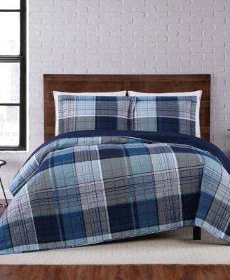 Truly Soft - Trey Plaid Twin XL Quilt Set